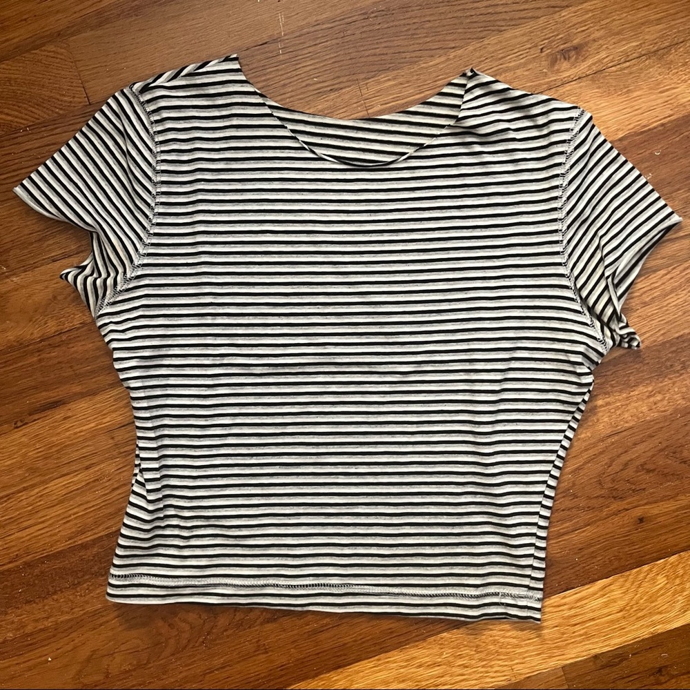 striped crop top